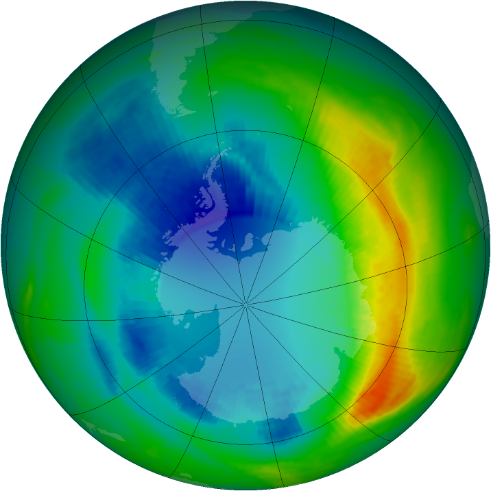 Ozone Map 1988-08-29
